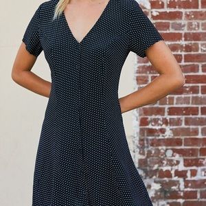 Brandy Melville Polkadot Button Down Dress